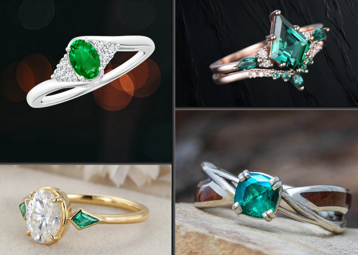 emerald engagement rings