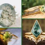 moss agate engagement ring